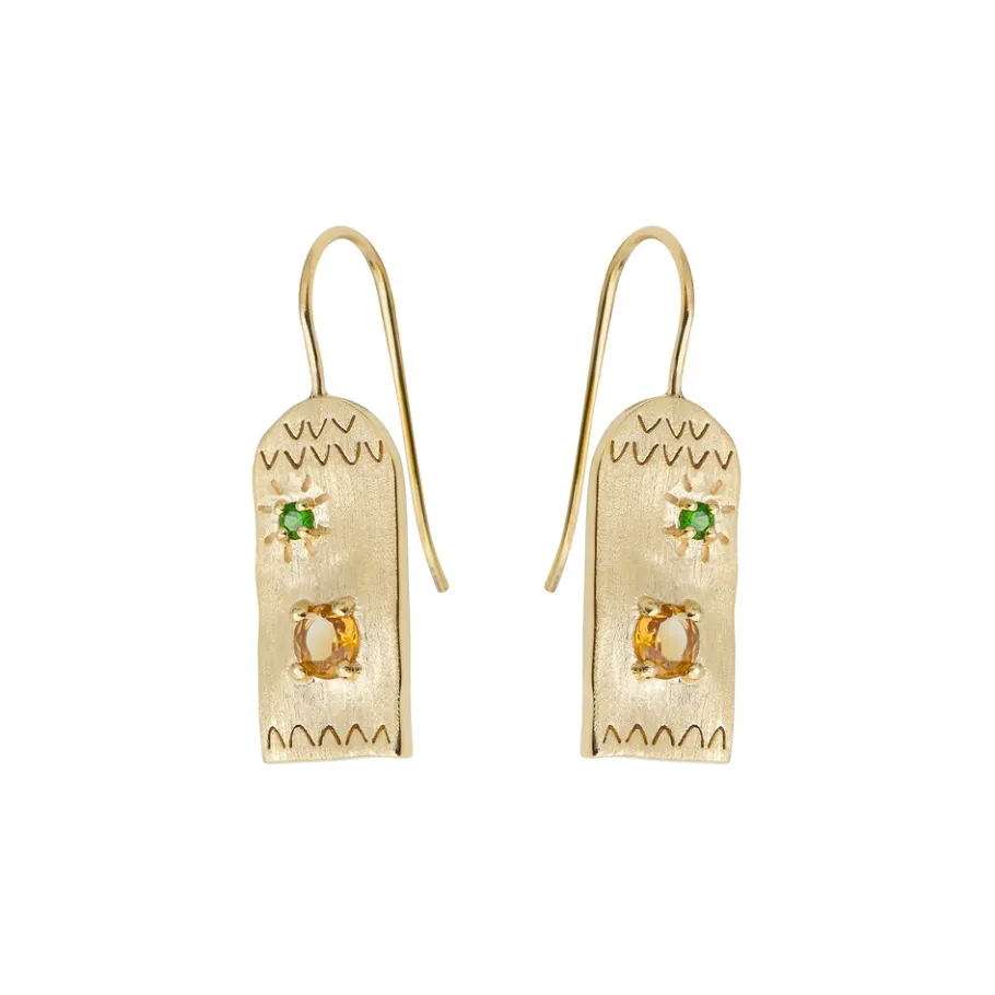 Louise Hendricks Boucles D Oreilles^Boucles D'Oreilles - Tania Emeraude Citrine
