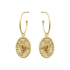 Louise Hendricks Boucles D Oreilles^Boucles D'Oreilles - Verine Citrine