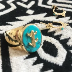Louise Hendricks Bagues^Chevaliere - Winona Turquoise