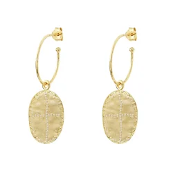 Louise Hendricks Boucles D Oreilles^Creoles - Bazile White