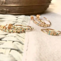 Louise Hendricks Boucles D Oreilles^Creoles - Giulia Rouge & Vert