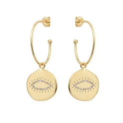 Louise Hendricks Boucles D Oreilles^Creoles - Happy Xl White