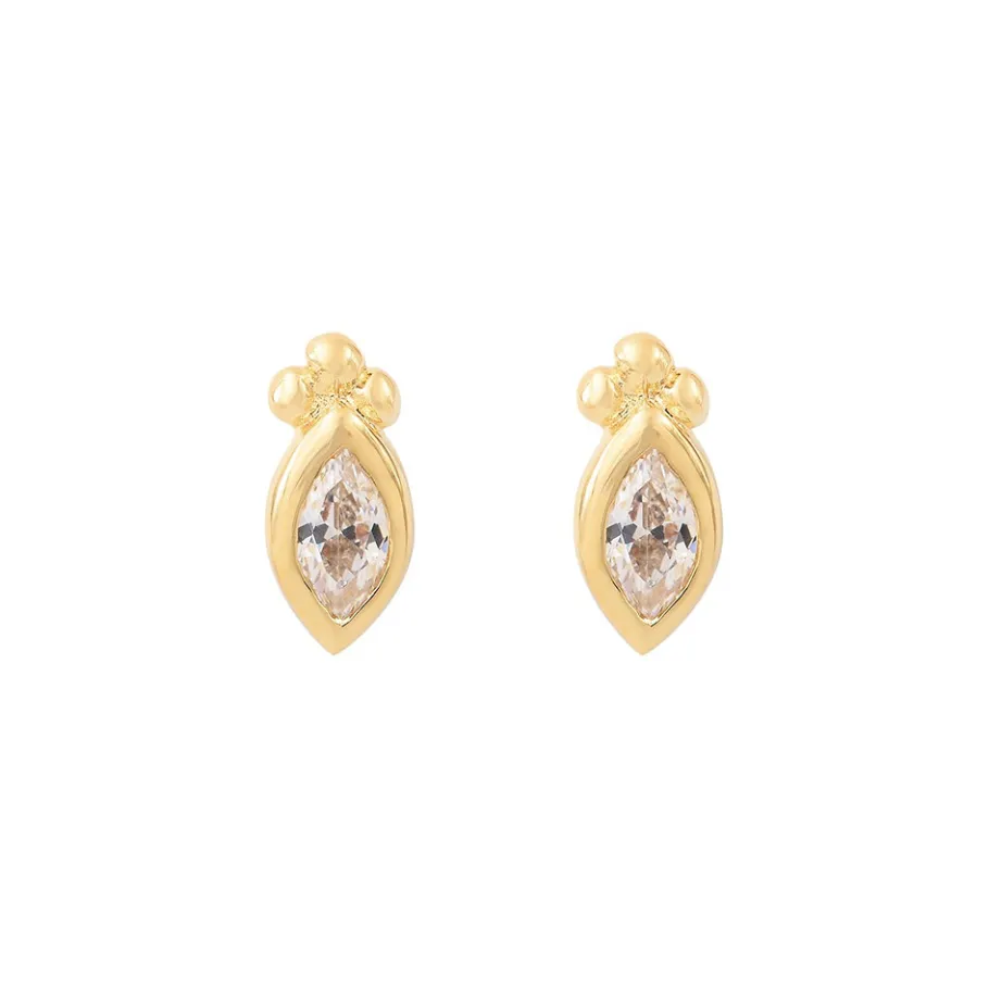 Louise Hendricks Boucles D Oreilles^Puces D'Oreilles - Driss Marquise Champagne