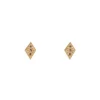Louise Hendricks Boucles D Oreilles^Puces D'Oreilles - Mina Black Losange